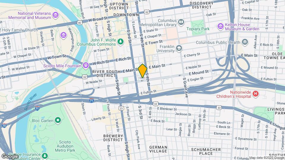 120 E Mound St Map and Location Details