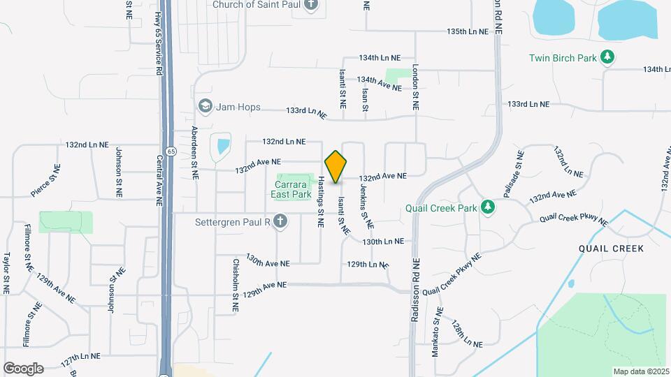 13184 Isanti St NE Map and Location Details