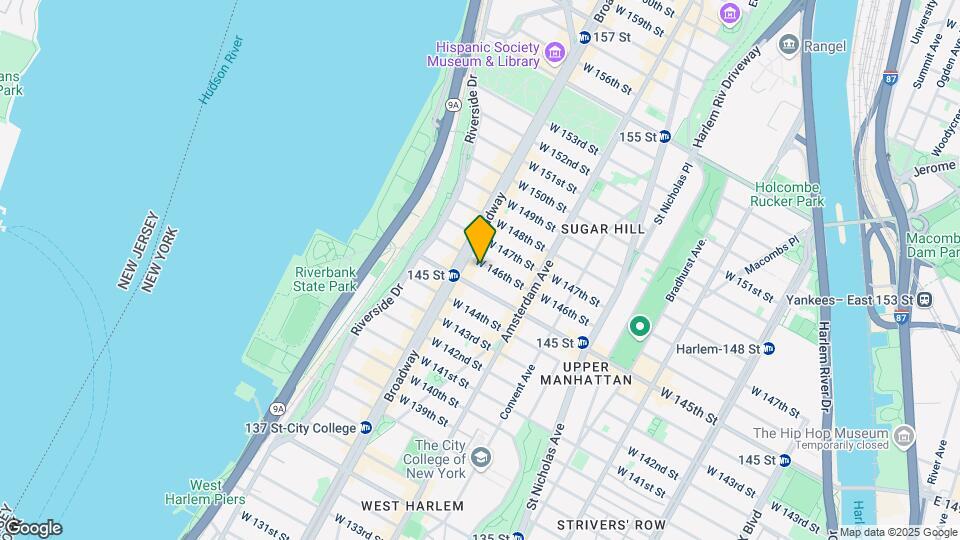 550 W 146th St Map and Location Details