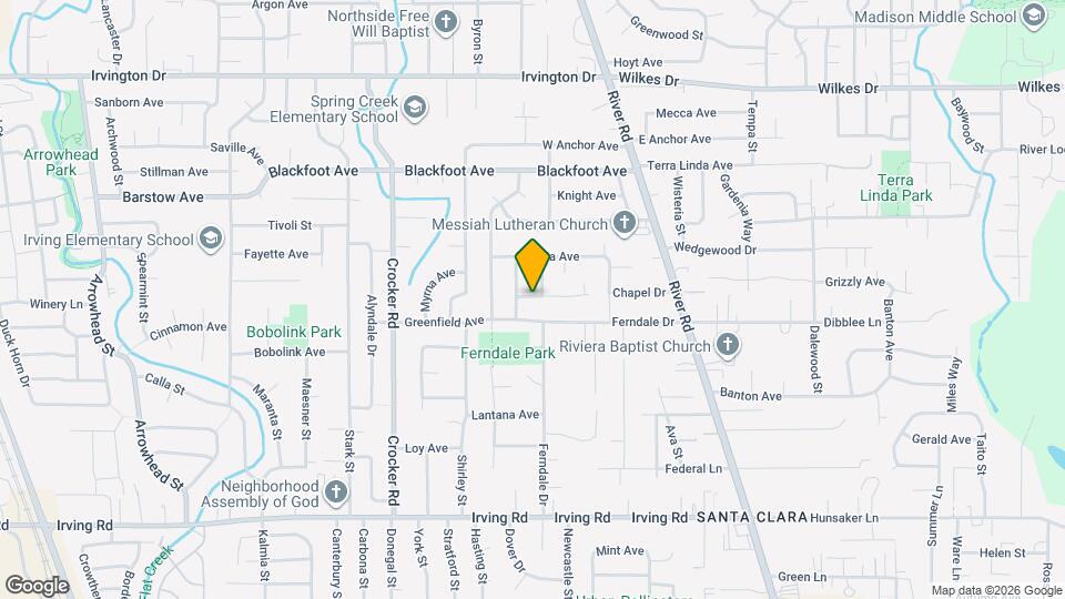 334 Foxglove Ave Map and Location Details