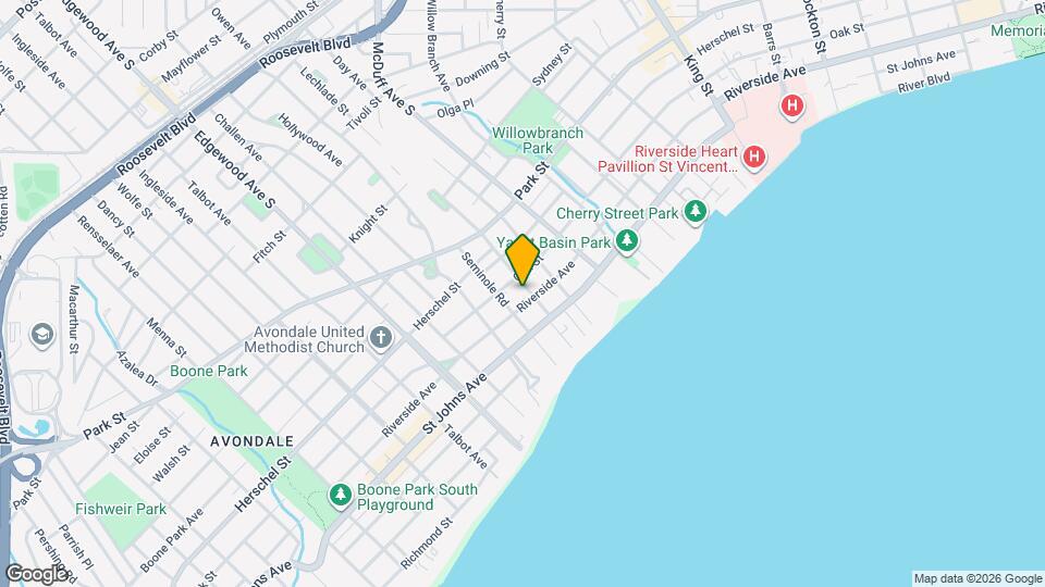 3201 Riverside Ave Map and Location Details