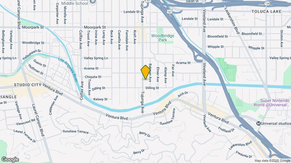 4156 Tujunga Ave Map and Location Details
