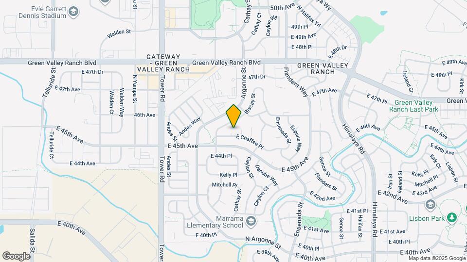 18971 E Chaffee Pl Map and Location Details