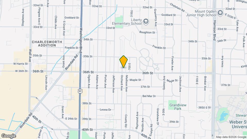 3568 Orchard Ave Map and Location Details
