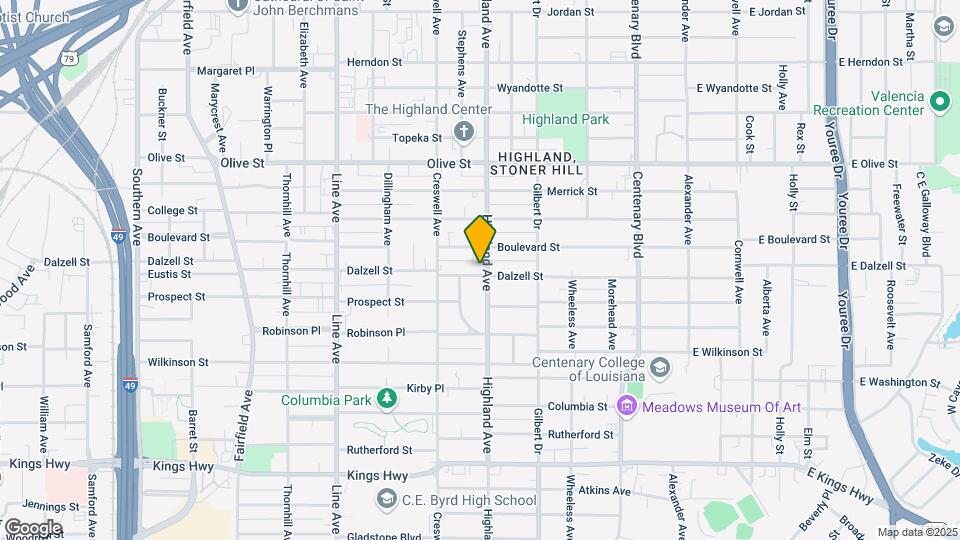 2328 Highland Ave Map and Location Details