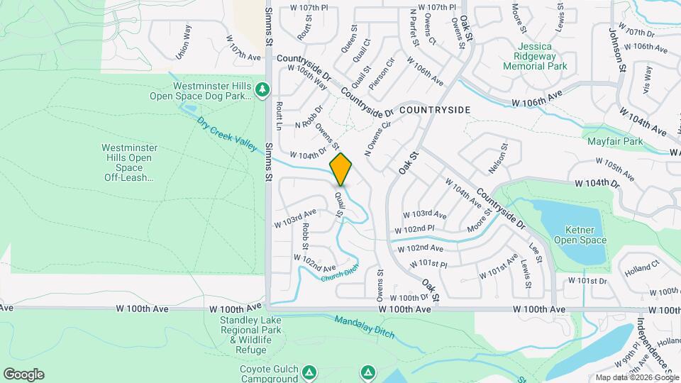 10346 Quail St Map and Location Details