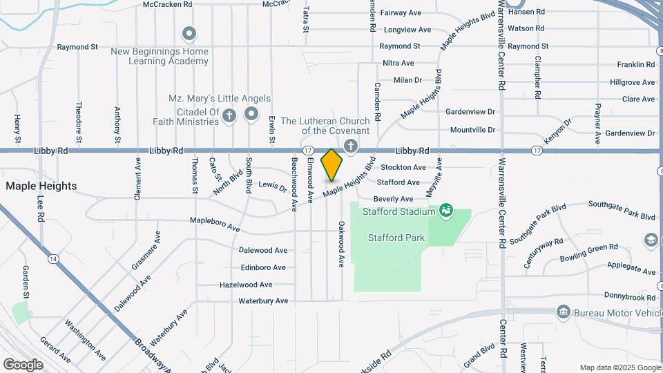 18805 Maple Heights Blvd Map and Location Details
