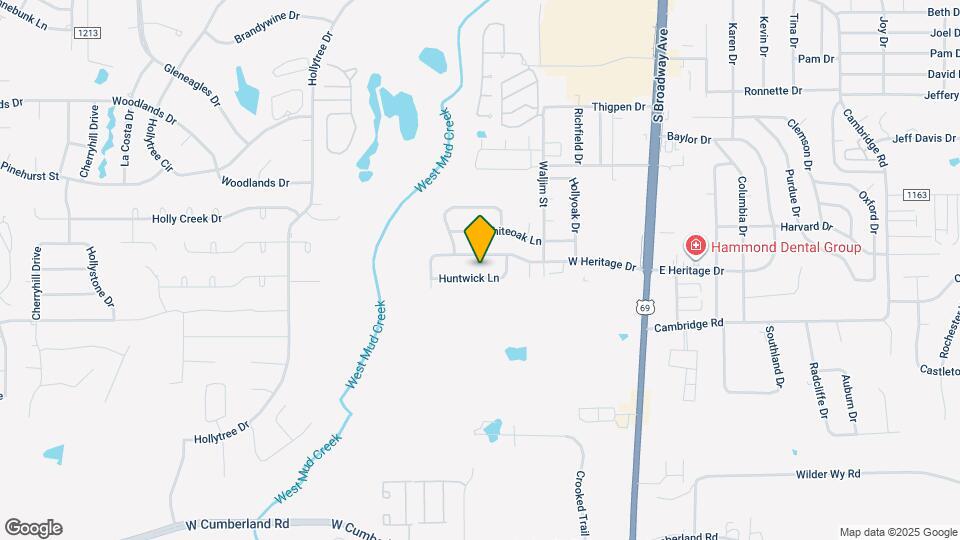 617 Huntwick Ln Mapa y Detalles de la Ubicación