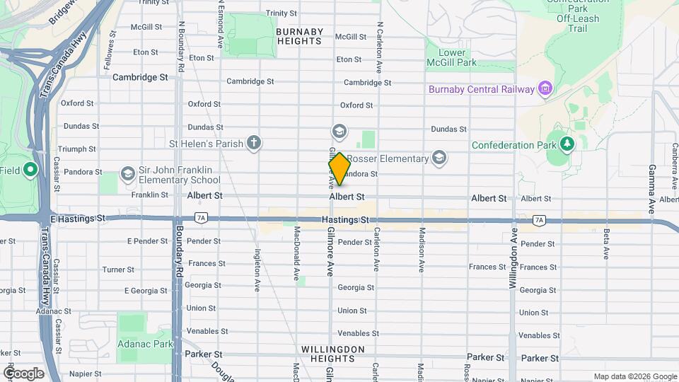 4105 Albert St Map and Location Details