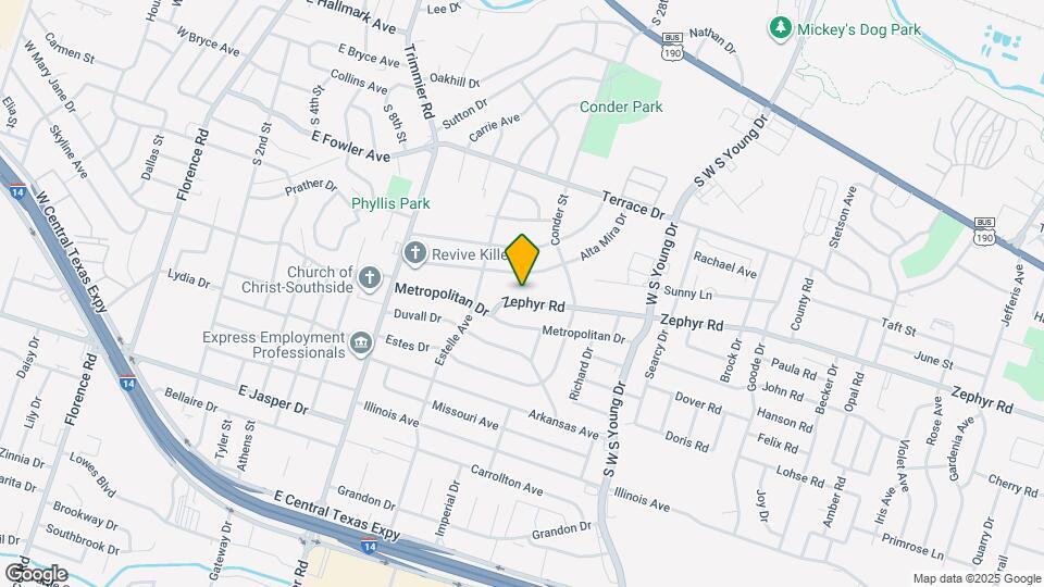 1315 Zephyr Rd Map and Location Details