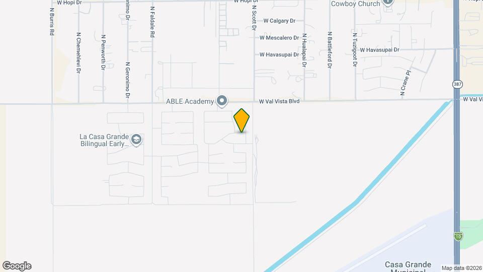 1023 W Avalon Canyon Dr Map and Location Details