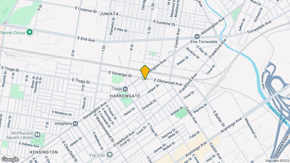 1817-1821 E Venango St Map and Location Details