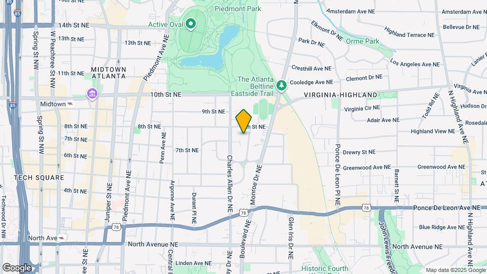 886 Vedado Way NE Map and Location Details