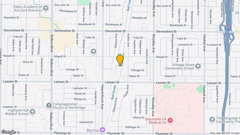 10007 Debra Ave Mapa y Detalles de la Ubicación