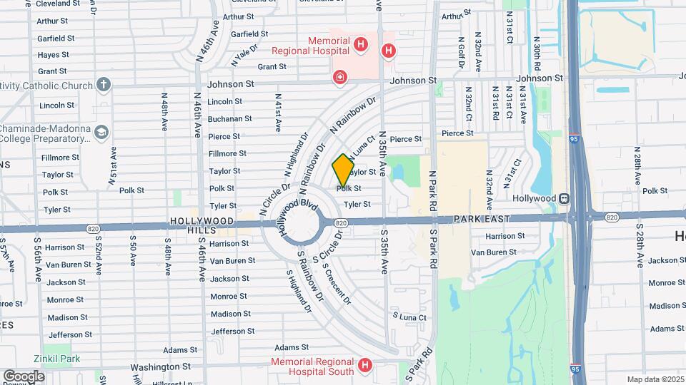 3716 Polk St Map and Location Details