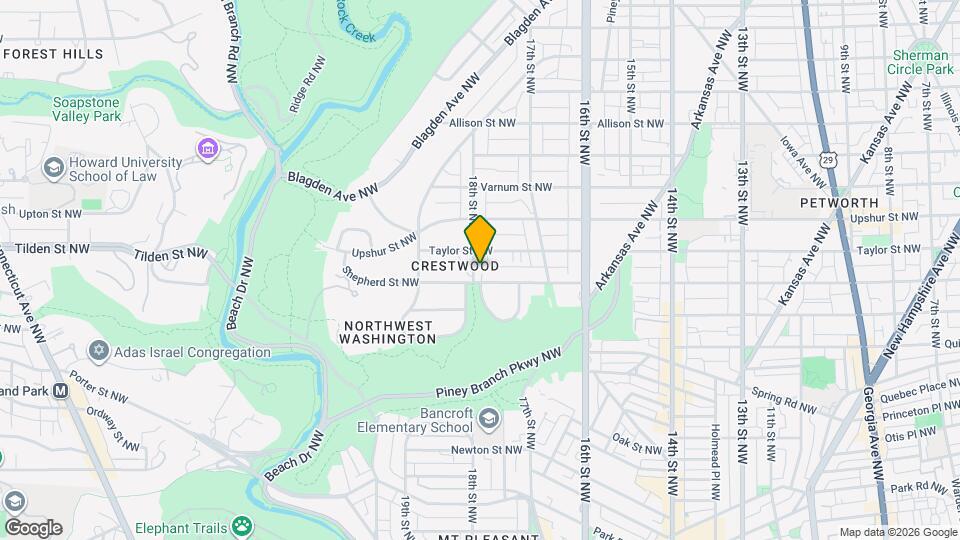 4007 18th St NW Mapa y Detalles de la Ubicación