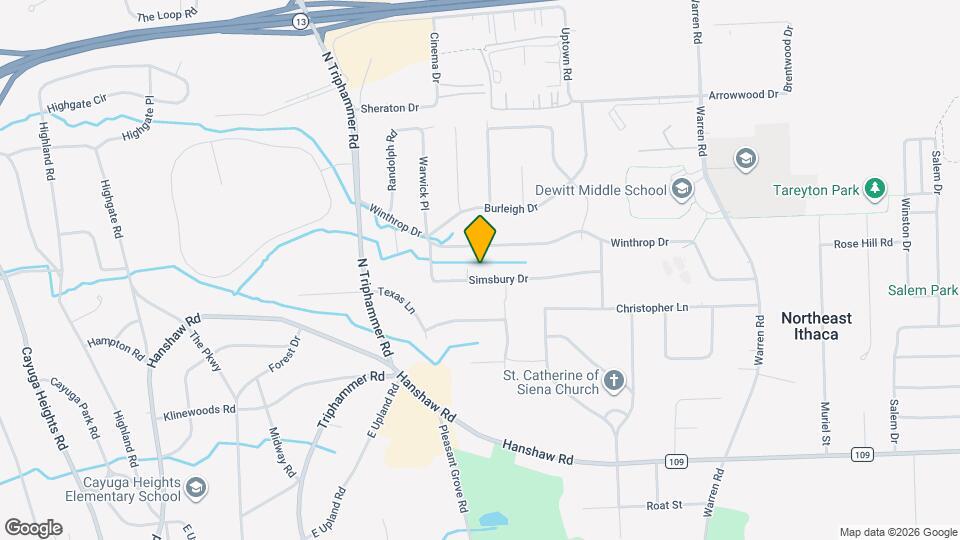 118 Simsbury Dr Map and Location Details