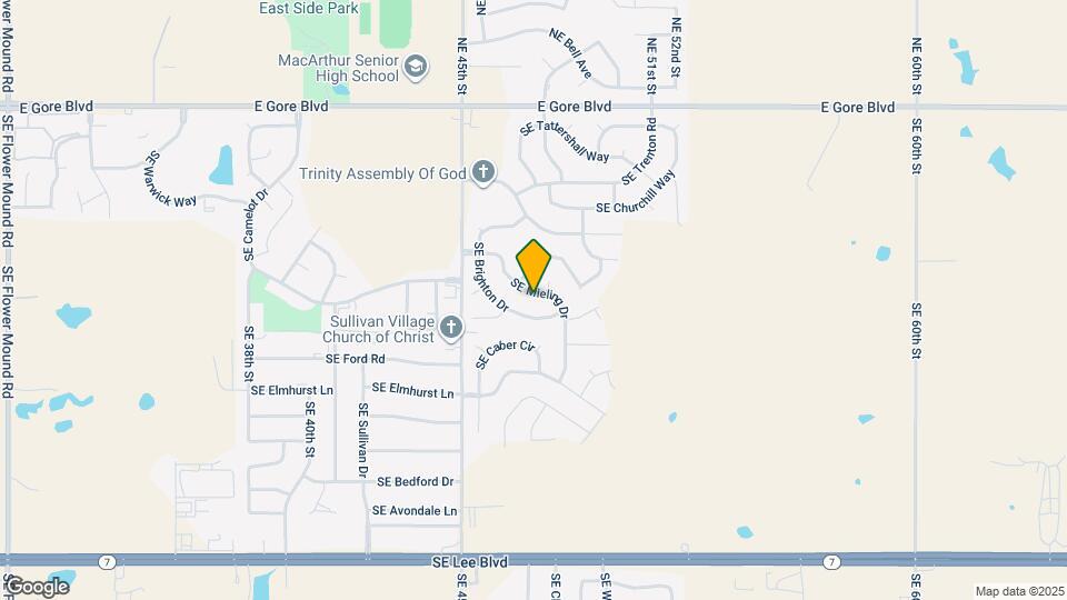 4625 SE Mieling Dr Map and Location Details