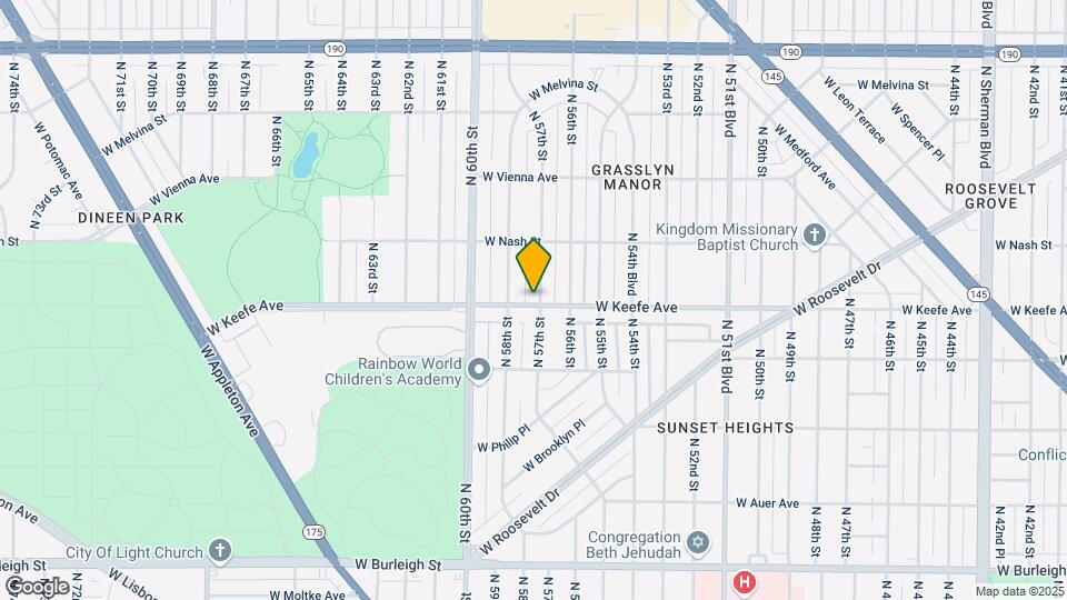 3501 N 57th St Map and Location Details