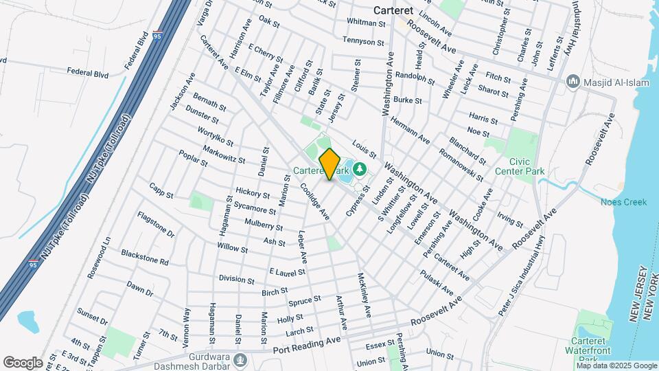 197 Carteret Ave Mapa y Detalles de la Ubicación