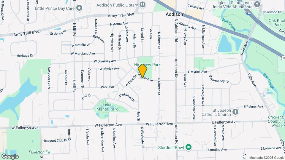 120 S Lincoln Ave Map and Location Details