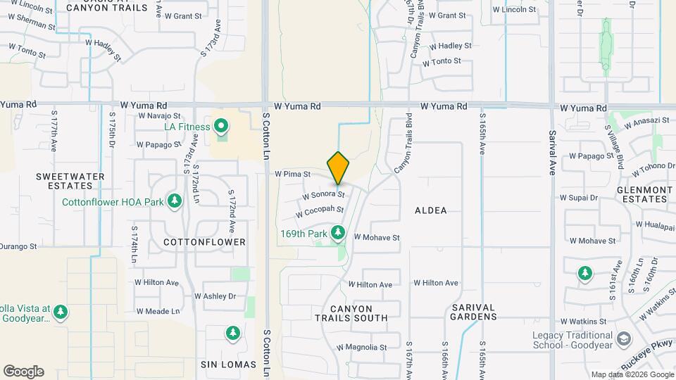 16932 W Sonora St Map and Location Details