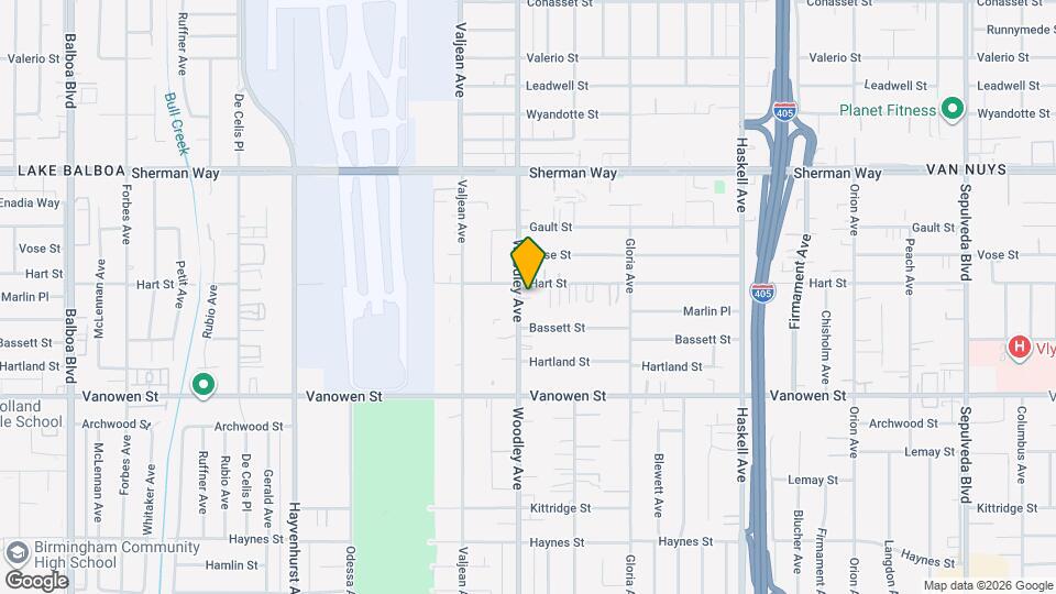 6932 Woodley Ave, Unit 4 Map and Location Details