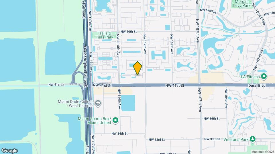 11256 NW 42nd Terrace Map and Location Details
