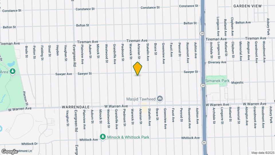 7415 Artesian St Mapa y Detalles de la Ubicación