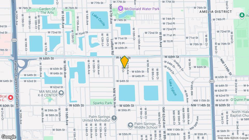 6541 W 11th Ct Map and Location Details