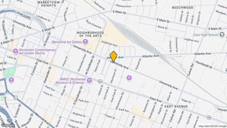 739 University Ave Map and Location Details