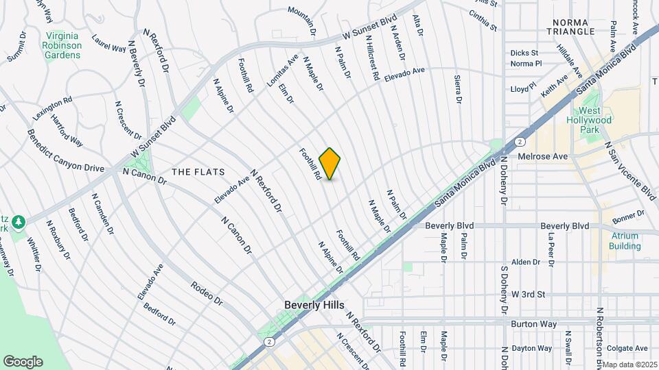 610 Foothill Rd Map and Location Details