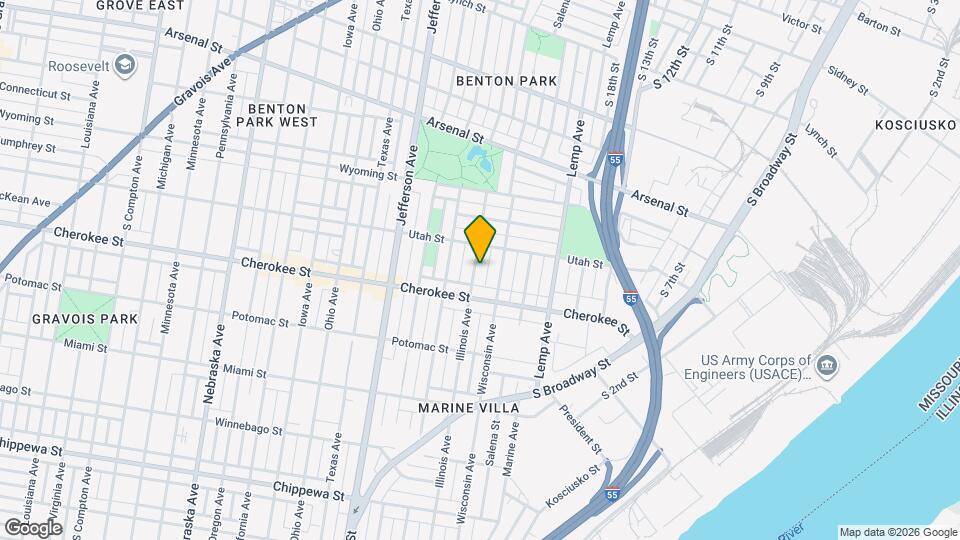 3324 Illinois Ave Map and Location Details