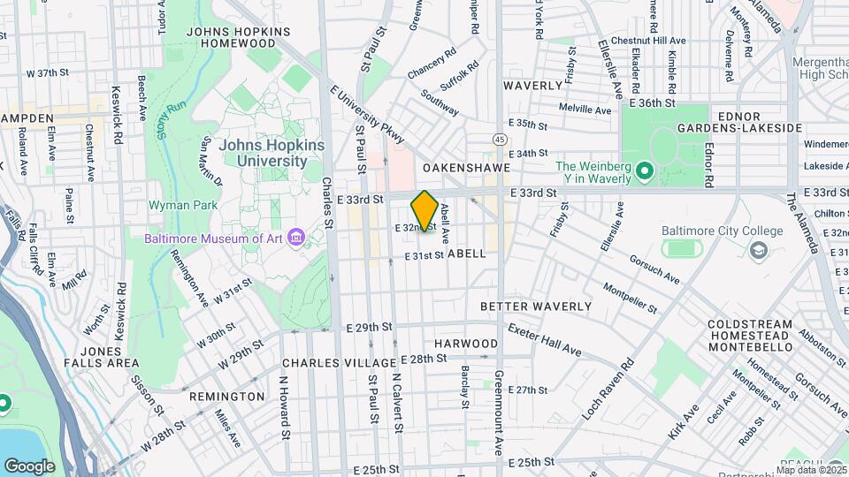 3123 Guilford Ave Map and Location Details
