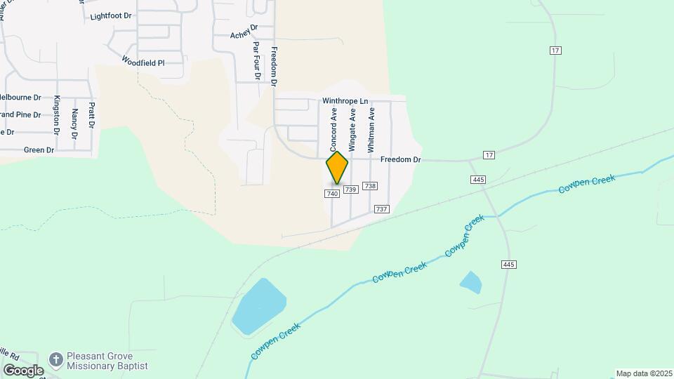 105 County Rd 740 Map and Location Details