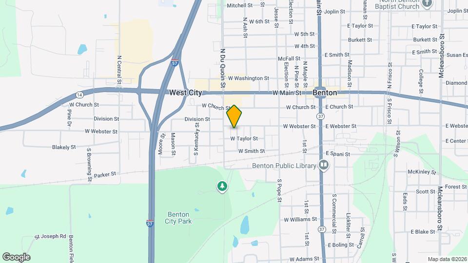 418 W Webster St Map and Location Details