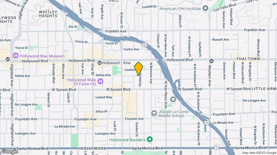 1545 Gordon St Map and Location Details