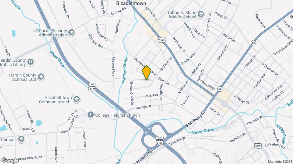 402 Willow Creek Dr, Unit 1539 Map and Location Details