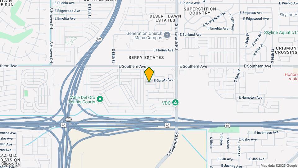 9018 E Glade Ave Map and Location Details