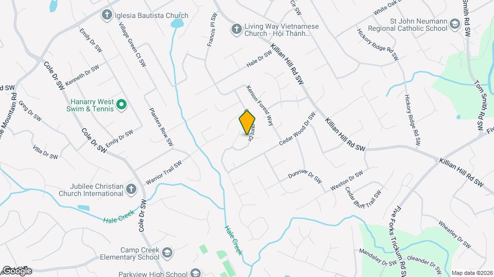 4419 Catamount Dr Map and Location Details