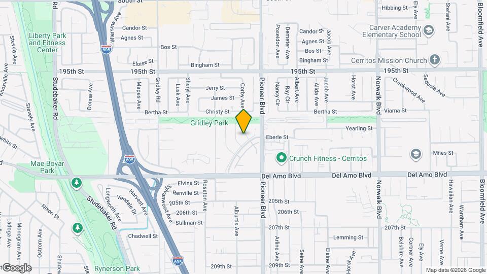 19933 Corby Ave Map and Location Details