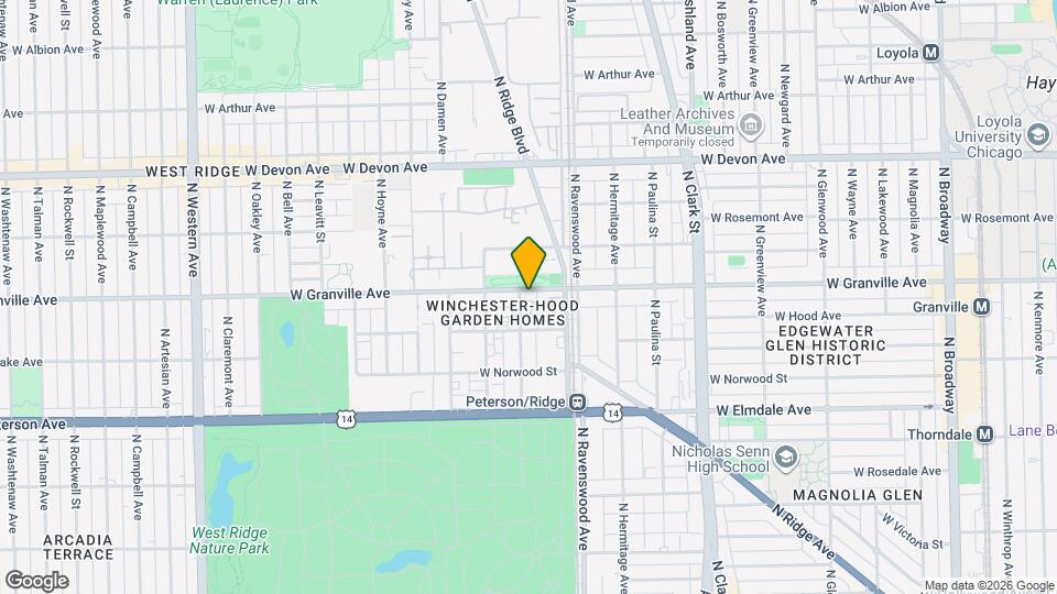 6175 N Wolcott Ave Map and Location Details