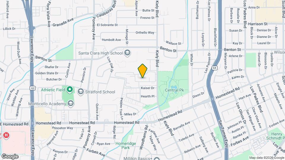 946 Kiely Blvd, Unit C Mapa y Detalles de la Ubicación