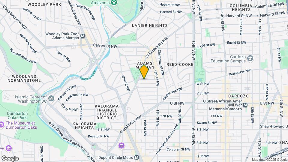 1856 Kalorama Rd NW Mapa y Detalles de la Ubicación