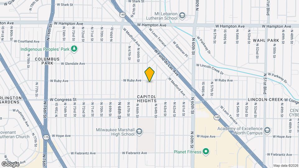4468 N 65th St Map and Location Details