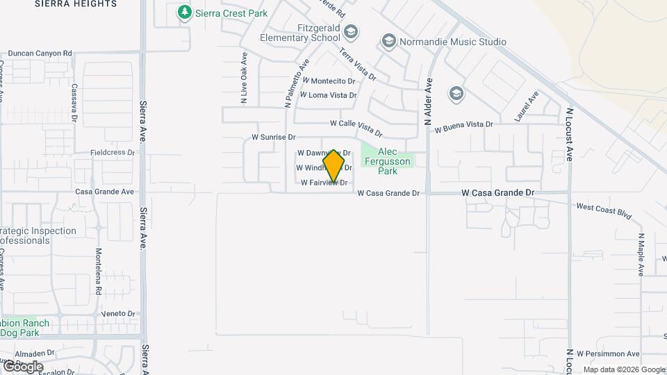 2565 W Fairview Dr Map and Location Details