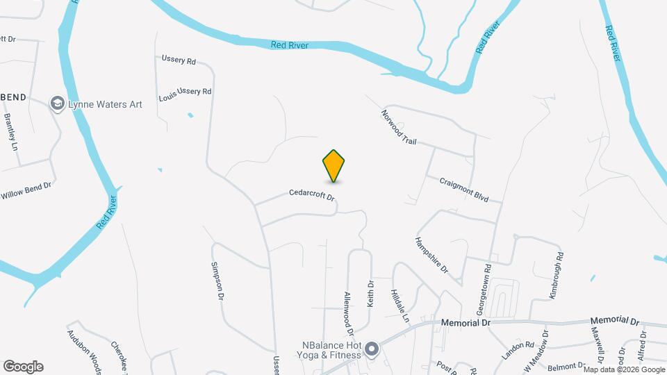1735 Cedarcroft Dr Map and Location Details