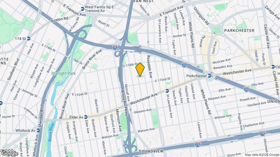 1316 Croes Ave Map and Location Details