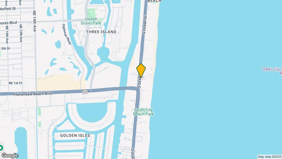 4001S S Ocean Dr Mapa y Detalles de la Ubicación