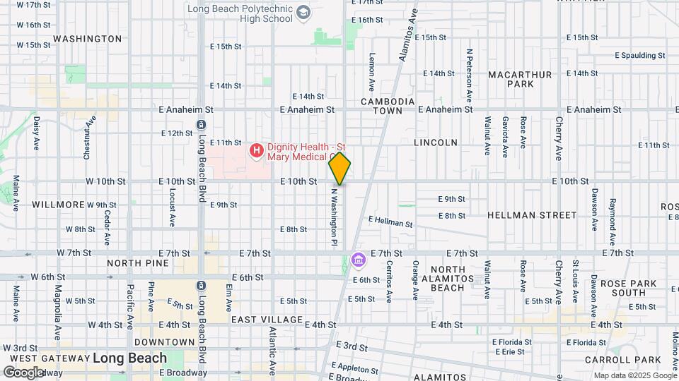 936 N Washington Pl Map and Location Details